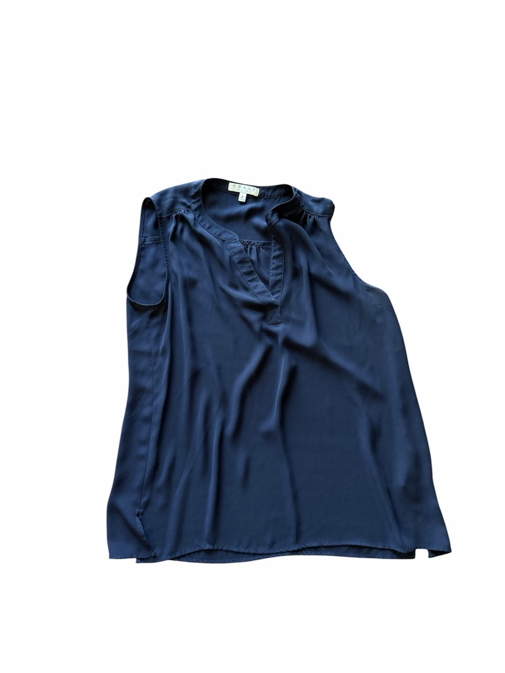 Chaus Sleeveless Navy V-Neck Camisole